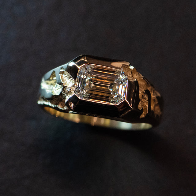 2ct Diamond Platinum Ring - INTERSTELLAR - AHW Studio