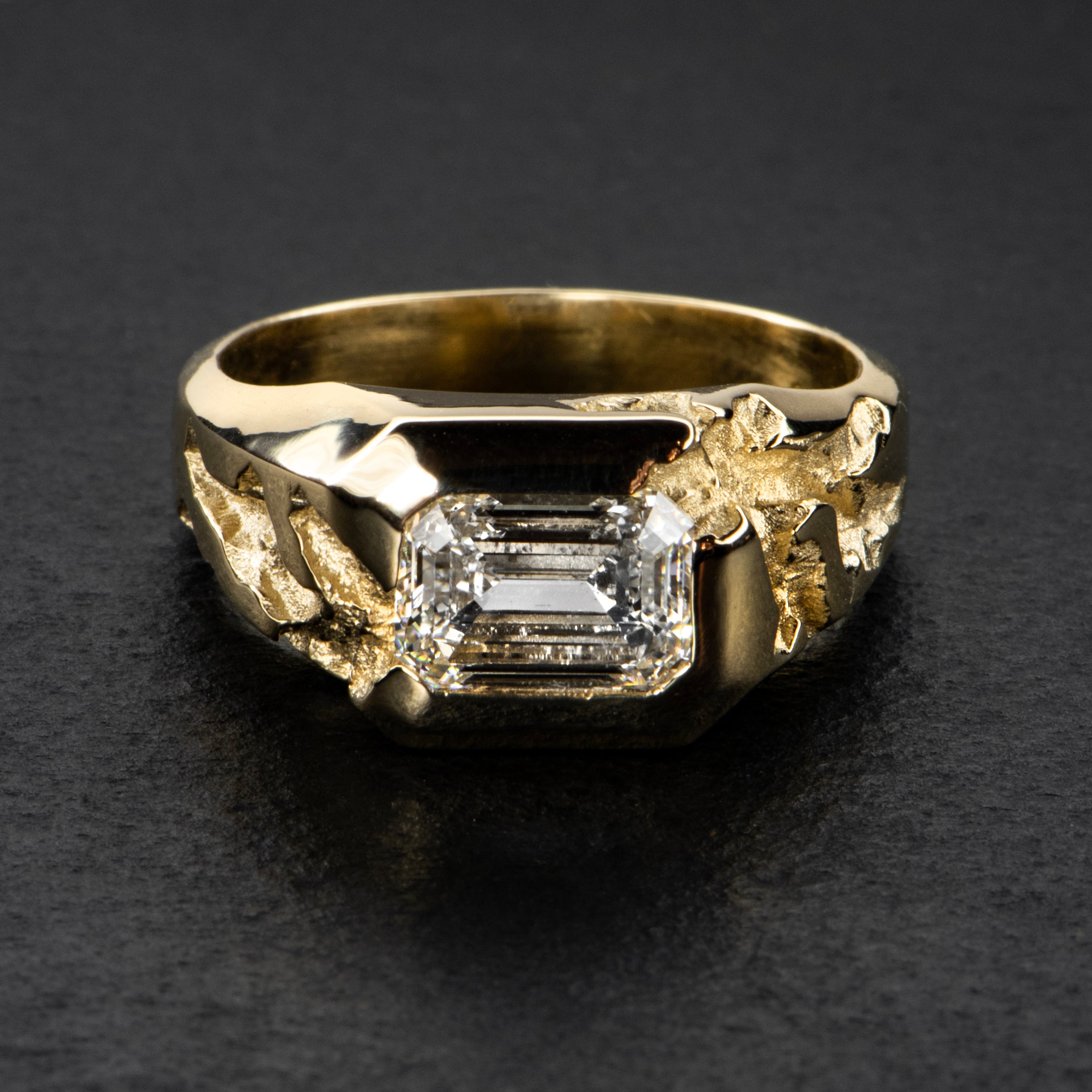 2ct Diamond Platinum Ring - INTERSTELLAR - AHW Studio