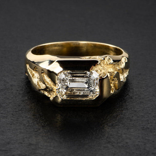 2ct Diamond Platinum Ring - INTERSTELLAR - AHW Studio