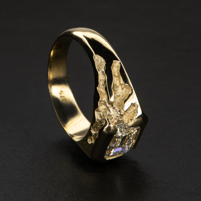 2ct Diamond Platinum Ring - INTERSTELLAR - AHW Studio
