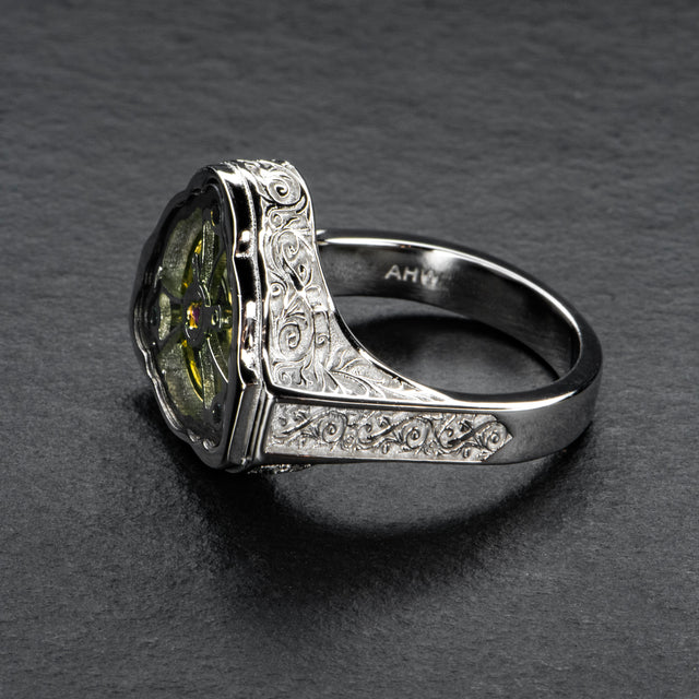 Silver Spinner Ring - CELESTIME - AHW Studio