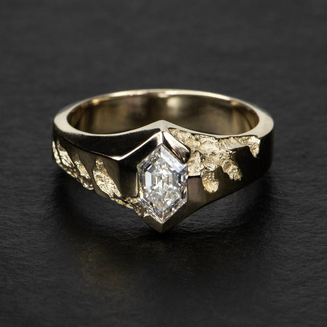 1ct Diamond Signet Ring - AEON - AHW Studio