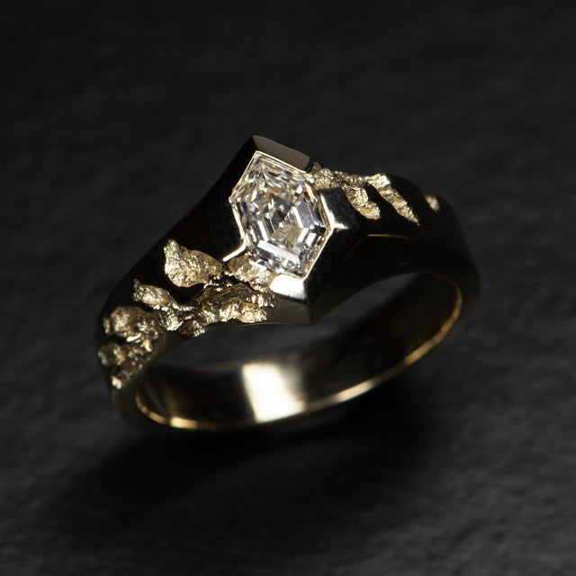 1ct Diamond Signet Ring - AEON - AHW Studio