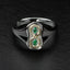 Gold & Emerald Snake Ring - FIGURE 8 - AHW Studio