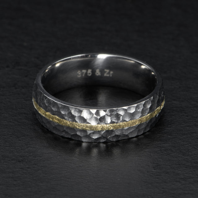18K Hammered Band - ORE - AHW Studio