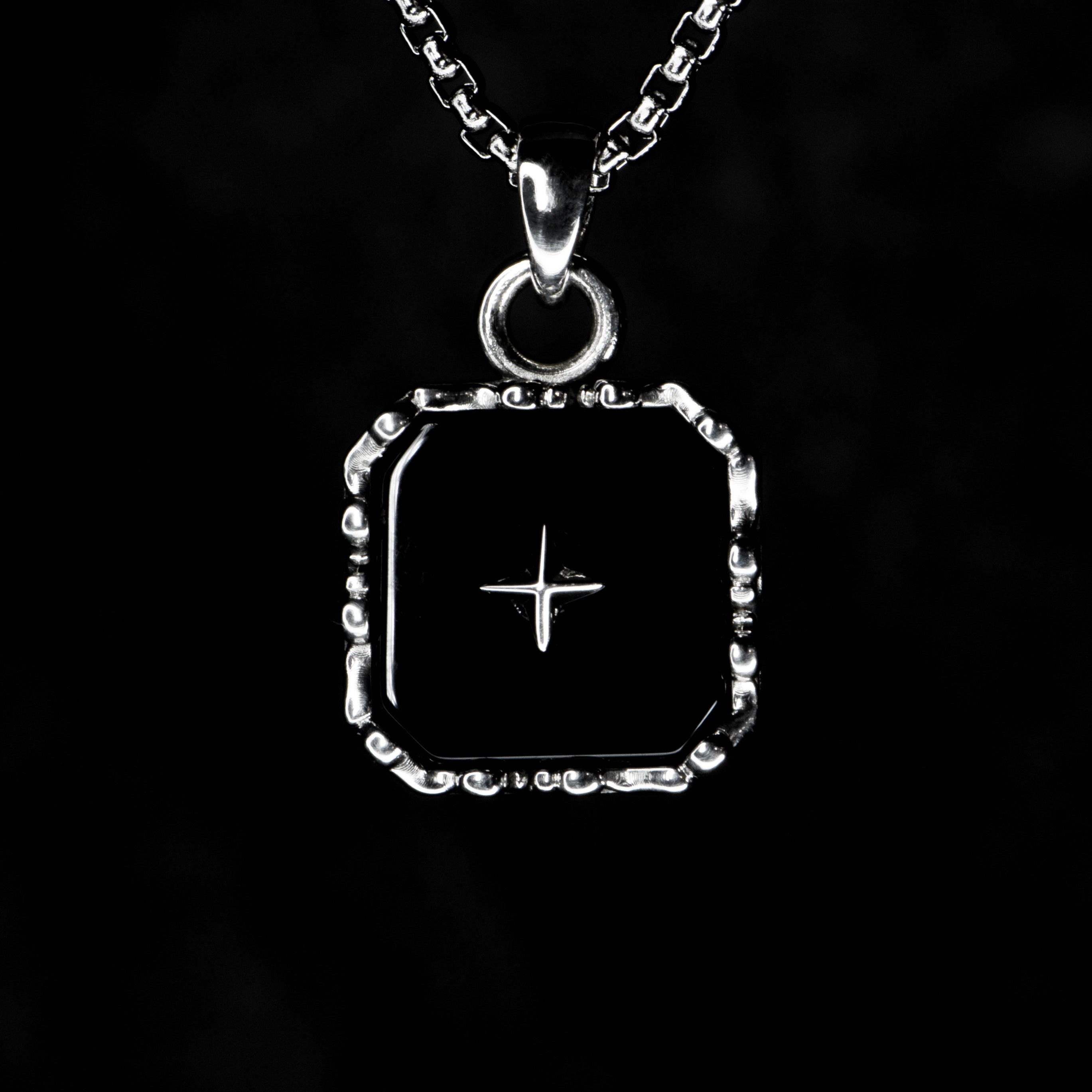 Onyx Necklace - BLACK STAR - AHW Studio