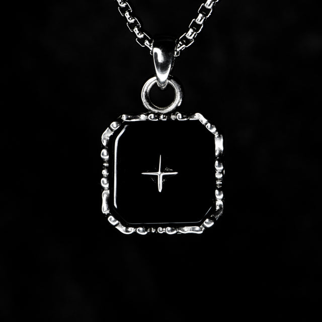 Onyx Necklace - BLACK STAR - AHW Studio