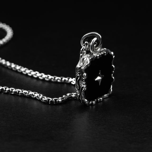 Onyx Necklace - BLACK STAR - AHW Studio