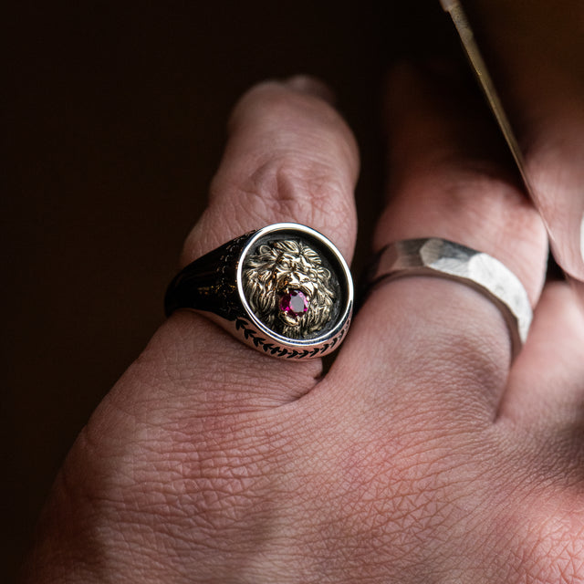 Lion Ruby Ring - CUSTODIAN - AHW Studio