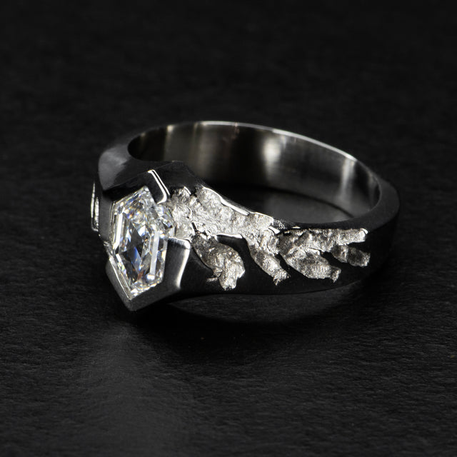 1ct Diamond Signet Ring - AEON - AHW Studio