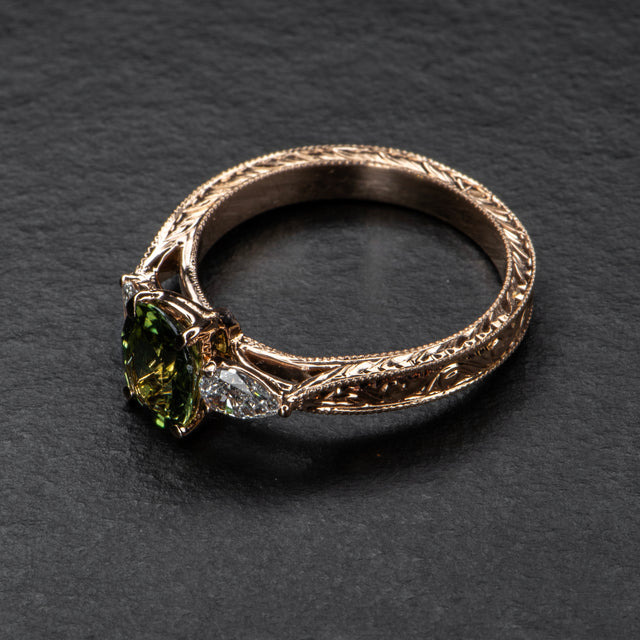 Parti Sapphire Engagement Ring - AURORA - AHW Studio