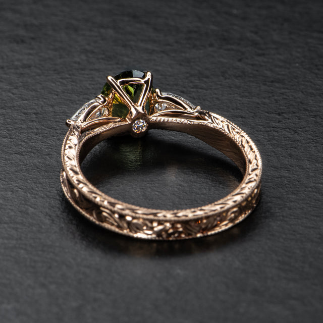 Parti Sapphire Engagement Ring - AURORA - AHW Studio