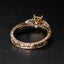 Champagne Diamond Engagement Ring - FLORENCE - AHW Studio