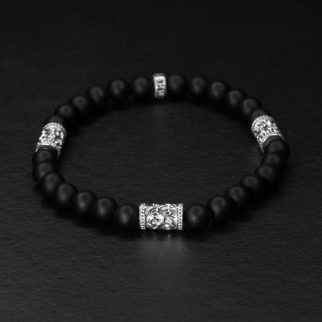 6mm Silver Bead Bracelet - CREED - AHW Studio