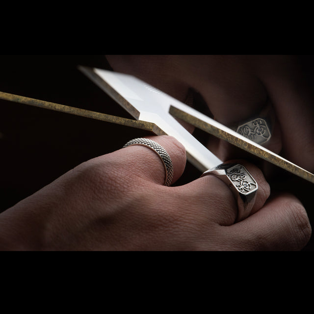 Silver Band - DIAMONDBACK - AHW Studio