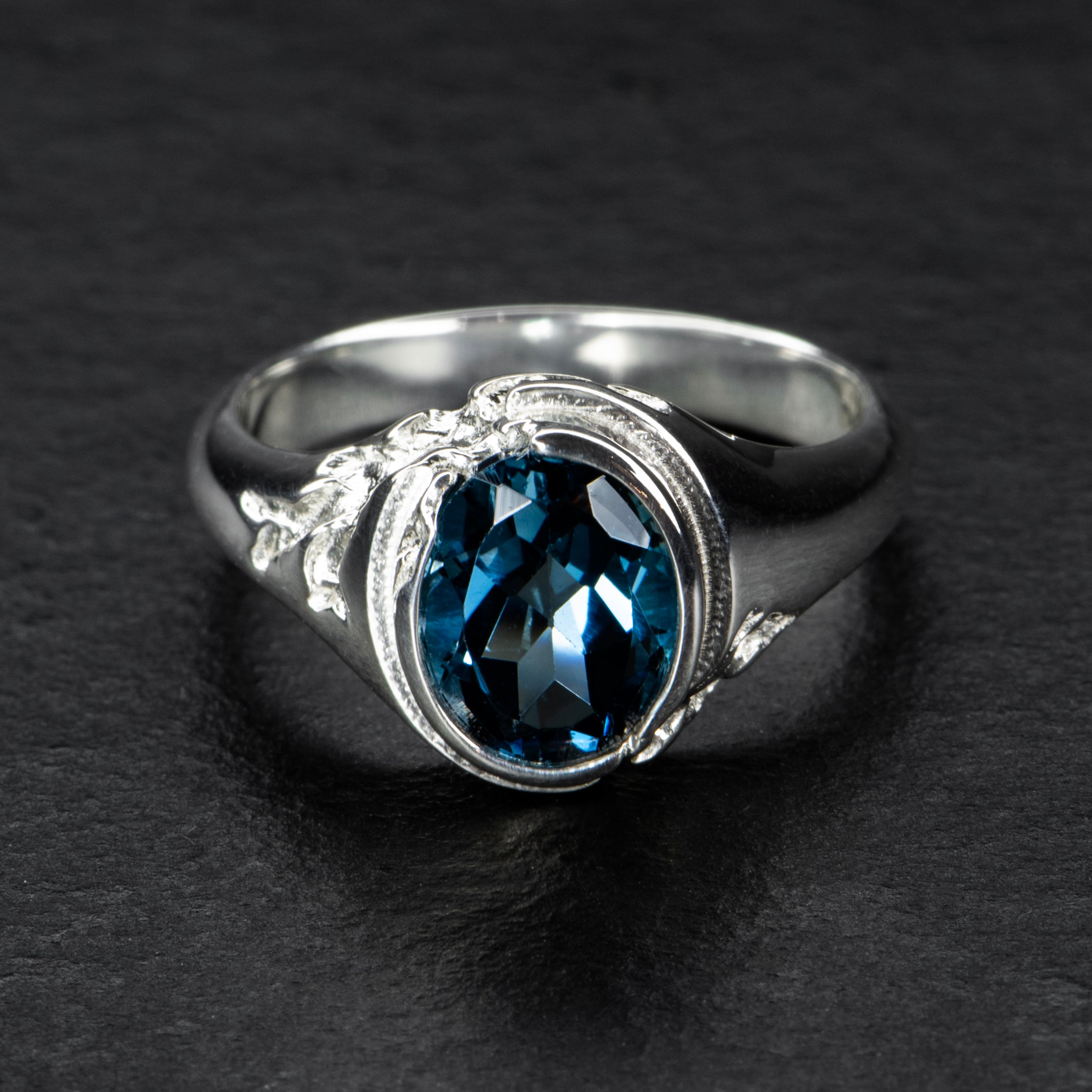 Topaz Signet Ring - QUASAR - AHW Studio