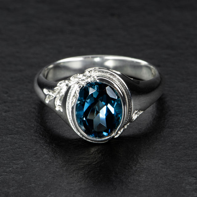 Topaz Signet Ring - QUASAR - AHW Studio