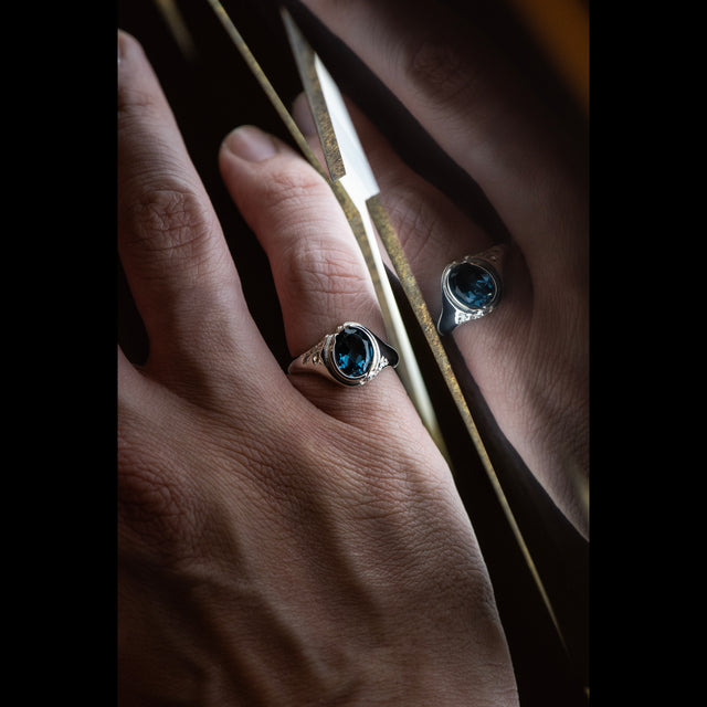 Topaz Signet Ring - QUASAR - AHW Studio