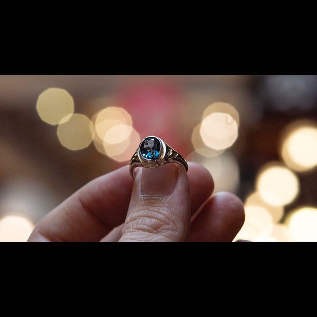 Topaz Signet Ring - QUASAR - AHW Studio