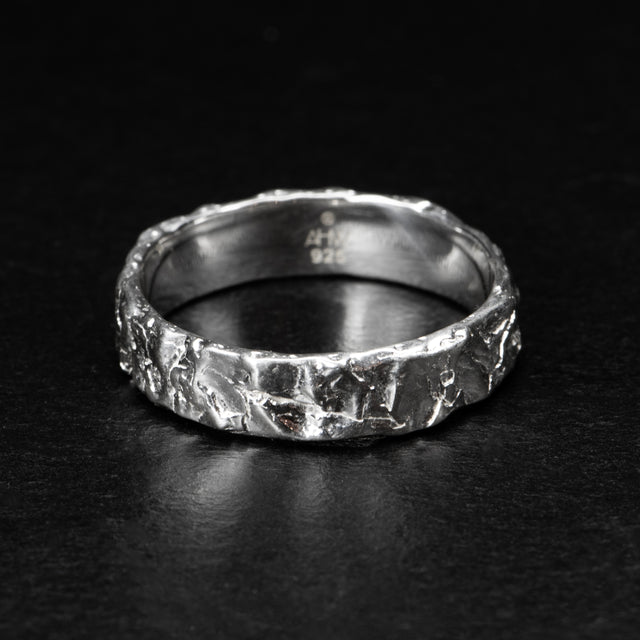 5mm Silver Band - TECTONIC - AHW Studio