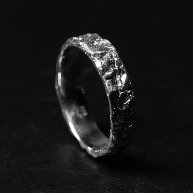 5mm Silver Band - TECTONIC - AHW Studio