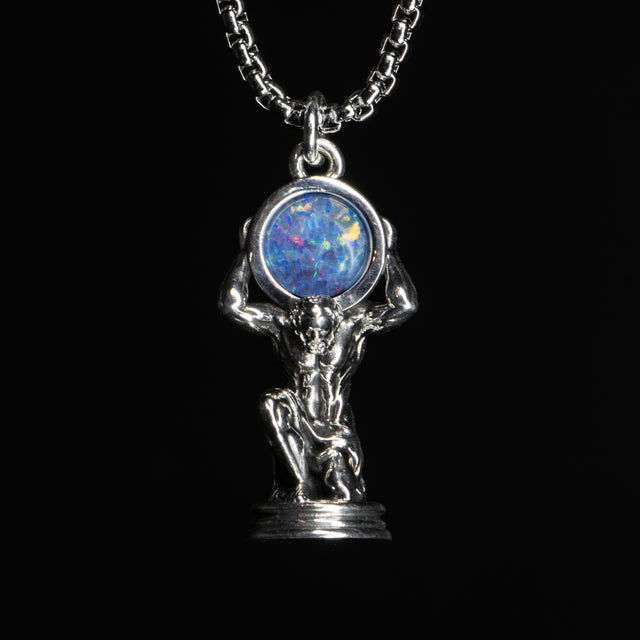 Silver Gemstone Pendant - ATLAS - AHW Studio