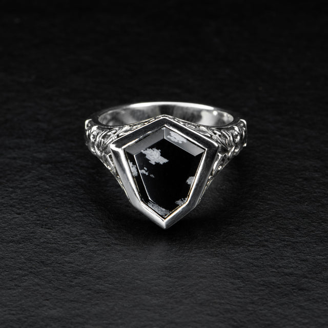 Obsidian Signet Ring - AEGIS - AHW Studio