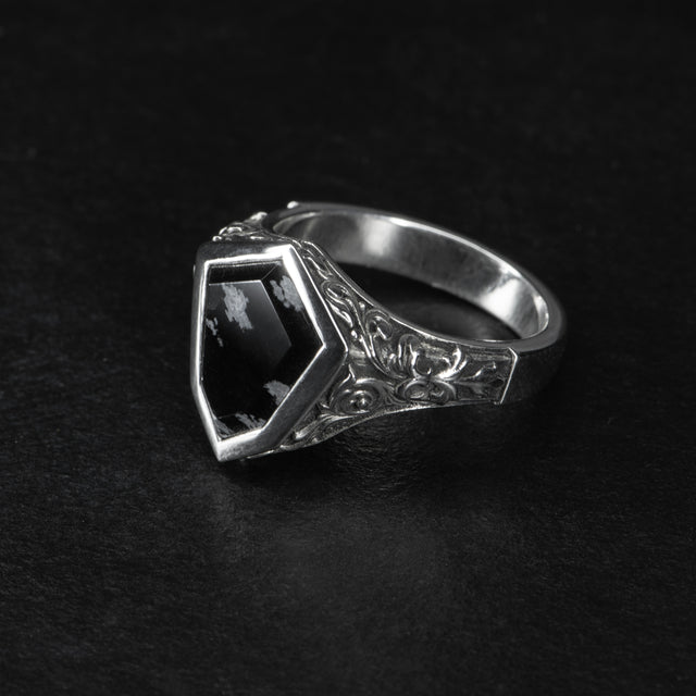 Obsidian Signet Ring - AEGIS - AHW Studio