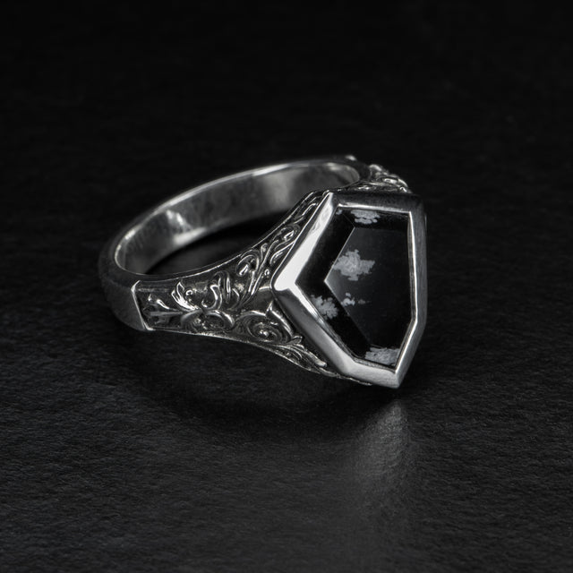 Obsidian Signet Ring - AEGIS - AHW Studio