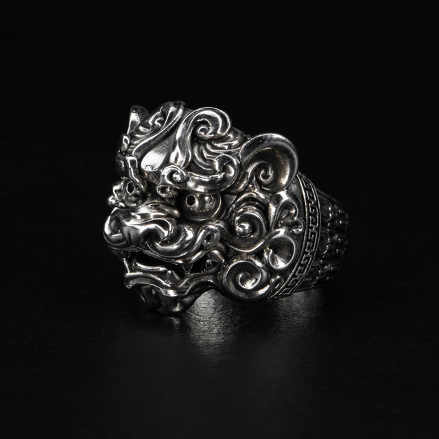 Foo Dog Ring - LION'S GATE - AHW Studio