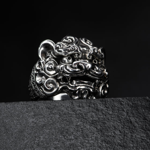 Foo Dog Ring - LION'S GATE - AHW Studio
