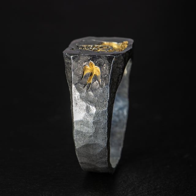 Silver & Gold Ring - VOYAGER - AHW Studio