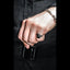 Geometric Signet Ring - BLACK LOTUS - AHW Studio