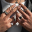 pinky signet ring on finger